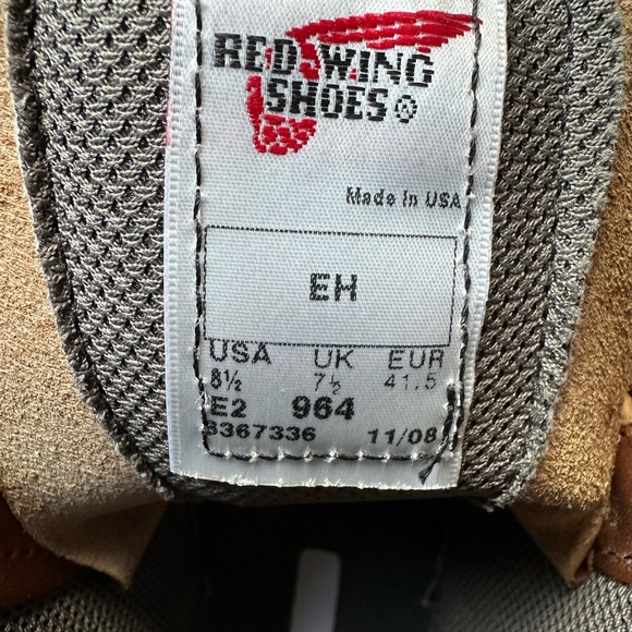 Red-Wing 964 Comfortforce, men’s size 8.5 E2 - Picture 9 of 11